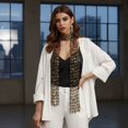 thumbnail image 5 of Vjnyvs Womens Sequins Neckerchief Sparkly Y2K Sequined Long Skinny Scarves for Party, 5 of 7