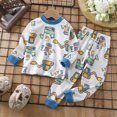 thumbnail image 2 of CAUYDY Baby Girls Outfits Preemie Boy Sleepers Long Sleeve T-Shirt and Pants Newborn Pajamas 2Pcs Set Infant Clothes 3-6 Months Fall Winter Spring Summer,Sky Blue, 2 of 5