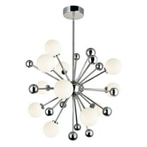 CWI Lighting Element 11 Light Contemporary Metal Chandelier in Nickel