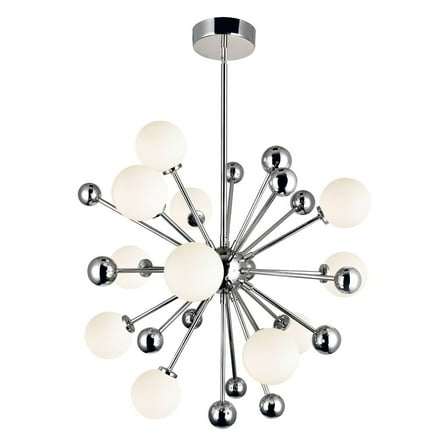 CWI Lighting Element 11 Light Contemporary Metal Chandelier in Nickel