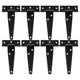thumbnail image 1 of 8 PCS TEE FAMILLA BIENDAS HINGES A prueba de herrumbre HIERRO DE LUZ DE LUZ DE LA LUZ CHED DE LA BISAÑA DE LA CORTE DE LA CORTE, 1 of 5