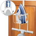 thumbnail image 2 of Soporte para tabla de planchar ORLESS para colocar sobre la puerta o en la pared, color crema, 2 of 8