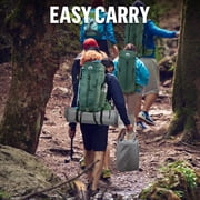 Memory Foam Camping Pad, Lightweight Inflatable Sleeping Mat for Backpacking, Compact Ultralight Foam Camping Air Mattress for Tent, Hammock