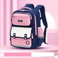 thumbnail image 2 of HJYCHN School Backpack British Style Large Capacity Lightweight Bookbag for Kids Boys Girls Elementary Students School Backpacks Pink One Size, 2 of 5
