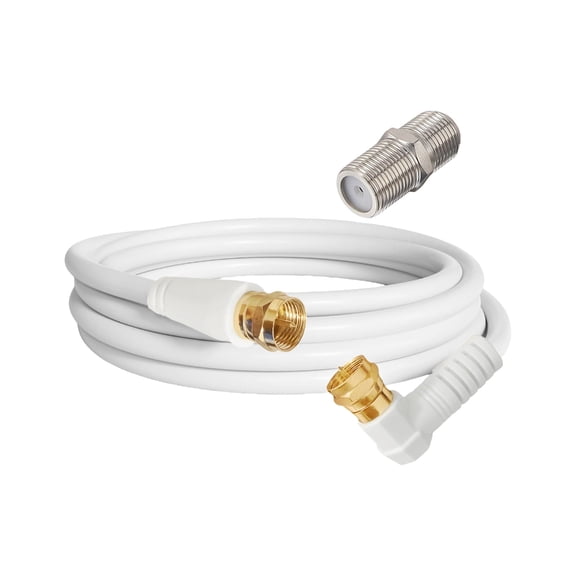 Gold F Connectors RG59U Cable Male to Male for Signal Transmission