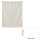 thumbnail image 3 of Manta polar Raschel de doble capa | Suave, gruesa y cálida para el invierno | Poliéster | Diseño a rayas | 70 x 100 cm | Azul, rosa, blanco, café, gris, caqui | Comodidad para cama y sofá, 3 of 6