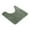 Blackish Green, variant on Toilet Rug Contour Bath Rugs for Toilet Toilet Rugs U Shaped Washable 19.7" Plush Shaggy Bath Rug Non Slip Bath Mat Soft & Plush Fluffy Absorbent Floor Microfiber Mat