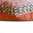 thumbnail image 5 of The HomeCentric Decorative Lumbar Pillow Cover Rust, 12"x16" (30x40 cm) Velvet Gold Foil Textured, Crystal Embroidery Oblong Pillow Cover For Sofa, Couch, Bed, outdoor, Abstarct Modern - Crystal Rust, 5 of 5