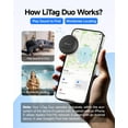 thumbnail image 2 of TEMOGU-LiTag Duo - Dual System Tracker for iOS or Android, Air-Tag Holder Case Included, Bluetooth Tracking Tag/Key Finder/Luggage Tracker/Item Locator, Apple & Google Official Licensed (BLK 1PCS), 2 of 4