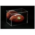 thumbnail image 5 of Deluxe Acrylic Mini - Miniature (not Full Size) Football Display Case with Orange Risers, Mirror, Turf Base and Wall Mount (A005-OR), 5 of 7