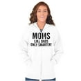 thumbnail image 4 of Funny Moms Like Dads Only Smarter Unisex Fleece Graphic Zip Up Hoodie Brisco Brands 2X, 4 of 5
