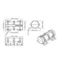 thumbnail image 2 of Vibration Motor 3650 Dc 3800rpm With Adjustable Speed Adapter Double Eccentric For Massaging Bed Cha, 2 of 4
