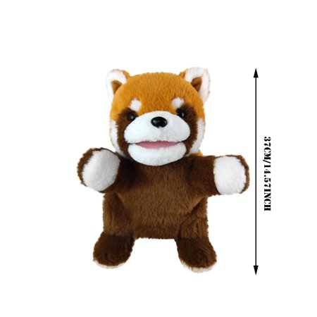 Stuffed Plush Hand Puppet with Movable Mouth Interactive Storytelling Puppet Doll for Kids Toddlers Preschool Learning Imaginative Play Toy Gift