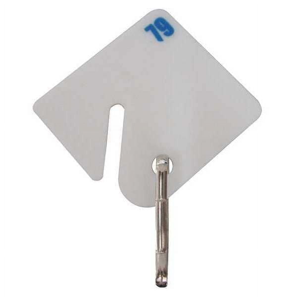 8 PK ZoroSelect Key Tag Numbered 1 to 10, White, 10 PK