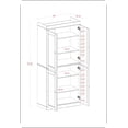 thumbnail image 6 of 100% Solid Wood 32" Bathroom Cabinet with Solid Doors and Adjustable Shelves, 6 of 8