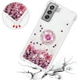 thumbnail image 5 of Samsung Galaxy S21 FE (Not S21) Case,Creativity Clear Quicksand Glitter Flowing Liquid Floating Soft TPU Case w/Stand Bling Diamond Sparkle Phone Cover for Samsung Galaxy S21 FE  Rose Gold, 5 of 14