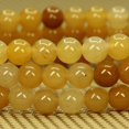 thumbnail image 3 of Angelstones Bracelet Extensible Unisexe en Perles Rondes de 6 mm en Jade Jaune Multicolore Naturel, 3 of 5
