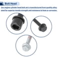 thumbnail image 4 of Juego de tornillos de cabeza de cilindro del motor Unique Bargains para Chevrolet Colorado 2.8L 3.5L 04-06 No.ES 71334, 4 of 7