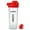 Red, variant on 24 oz Shake Bottle Flip Top Spout With Lid Lock New Mixer Ball To Mix Protein Powder Easy Shaker Water Bottle With Handle (24oz-red)