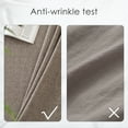 thumbnail image 2 of BALCONY & FALCON Rectangle Tablecloth Water Resistant Thick Faux Linen 95'' x 55'' Outdoor Dining Taupe Gray, 2 of 6