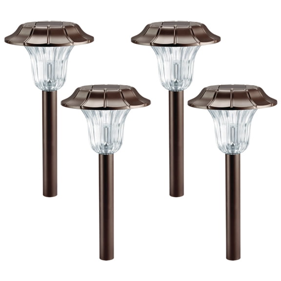 4 Pack Westinghouse Milano Bronze Solar Outdoor Garden Pathway LED Stake Light by Westinghouse