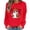 T-Red halloween pullover women, variant on DIOAZUD Halloween Sweatshirts Women Spooky Ghost Print Pullovers Soft Holiday Crewneck Long Sleeve Sweater Tops Halloween Costumes Black S-XXL