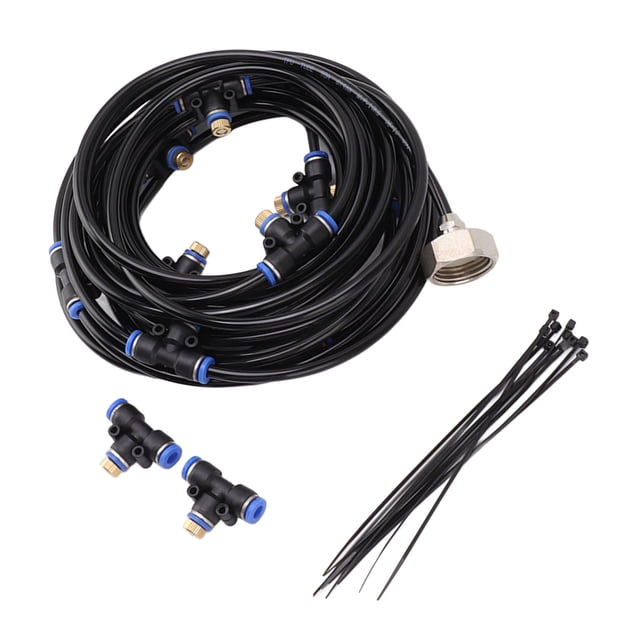 De Enfriamiento Por Nebulización, Conector De 3/4 Pulgadas, Ahorro De Energía, Alta Dureza, Longitud De Tubería De 26 Pies, Boquilla De Latón Para Nebulización De