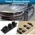 thumbnail image 2 of Interruptor de ventana eléctrica Unique Bargains No.31453266 Interruptor de control de ventana del lado del conductor delantero izquierdo para Volvo S60 V60 XC60 Negro, 2 of 7
