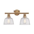 thumbnail image 2 of Vanity Art Wall Vanity Light Fixture 2-Lights Wall Sconce Lighting Stain Gold Modern Bathroom Lights with Clear Seedy Glass Vintage Porch Wall Lamp Bath Sconce for Mirror Living Room BA207-2SG3-SY, 2 of 3