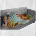 thumbnail image 6 of Harvest Soft Flannel Fleece Throw Blanket, Fall Season Yield Thanksgiving Image Fallen Leaves Branches Pumpkins, Cozy Plush for Indoor and Outdoor Use, 70" x 90", Orange Vermilion Green, by Ambesonne, 6 of 6
