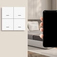 thumbnail image 4 of 3X Tuya ZigBee Smart Scene Switch 4 Gang Smart Switch 12 Scene Switch Push Button Controller Supports Home Assistant,3 x Smart switch 3 x English instruction manual,White, 4 of 7