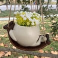 thumbnail image 5 of Trilenars  Wall Hanging Planters, Small Succulent Pot, Smile Face Resin Flower Pot, Succulent Flowers Plants Pot, Swing Face Planters Pots, Nursery Pot Flower Vase, For Indoor Outdoor Home Decor, 5 of 7