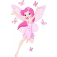 thumbnail image 2 of Cute Pink Spring Fairy Wall Decal by Wallmonkeys Peel and Stick Graphic (18 in H x 13 in W) WM304555, 2 of 4
