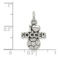 thumbnail image 2 of Sterling Silver Antique I (heart) Soccer Charm, 2 of 3