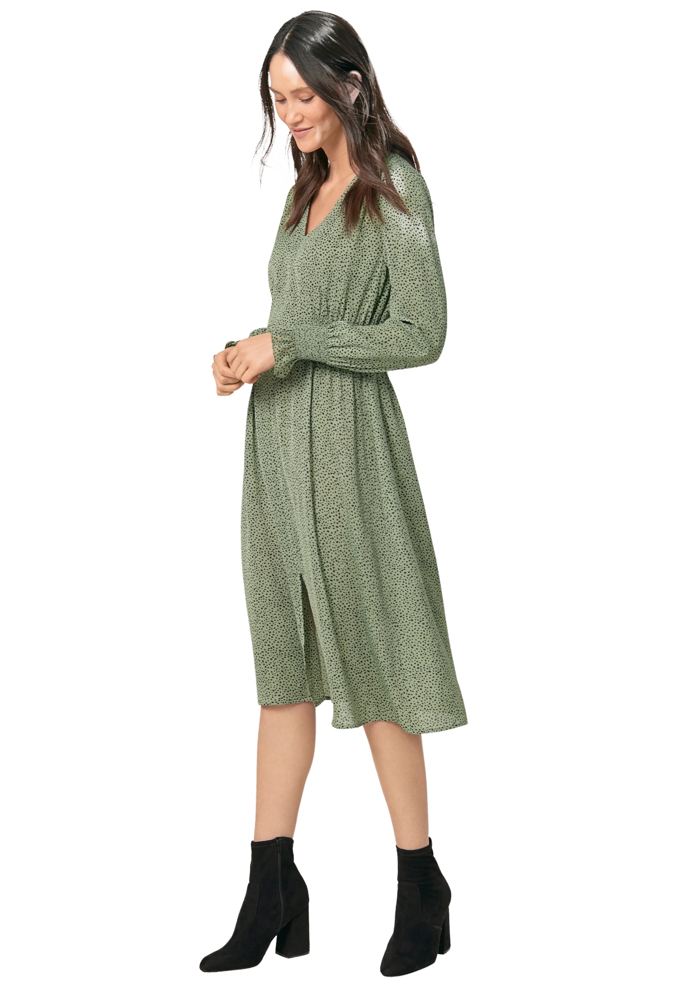 womens black smock dress