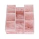 thumbnail image 4 of Caja de almacenamiento de herramientas de belleza para pestañas Sisiter, mármol rosa y acrílico, 4 of 7