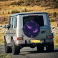 thumbnail image 3 of Fotbe Eggplant Spare Tire Cover Thickening Universal Fit for Jeep, Trailer, RV, SUV, Truck, Tough Tire Wheel Soft Cover-14 inch, 3 of 9