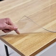 UBesGoo Clear Table Cover Protector, 1.5mm Thick Pvc Plastic Desk