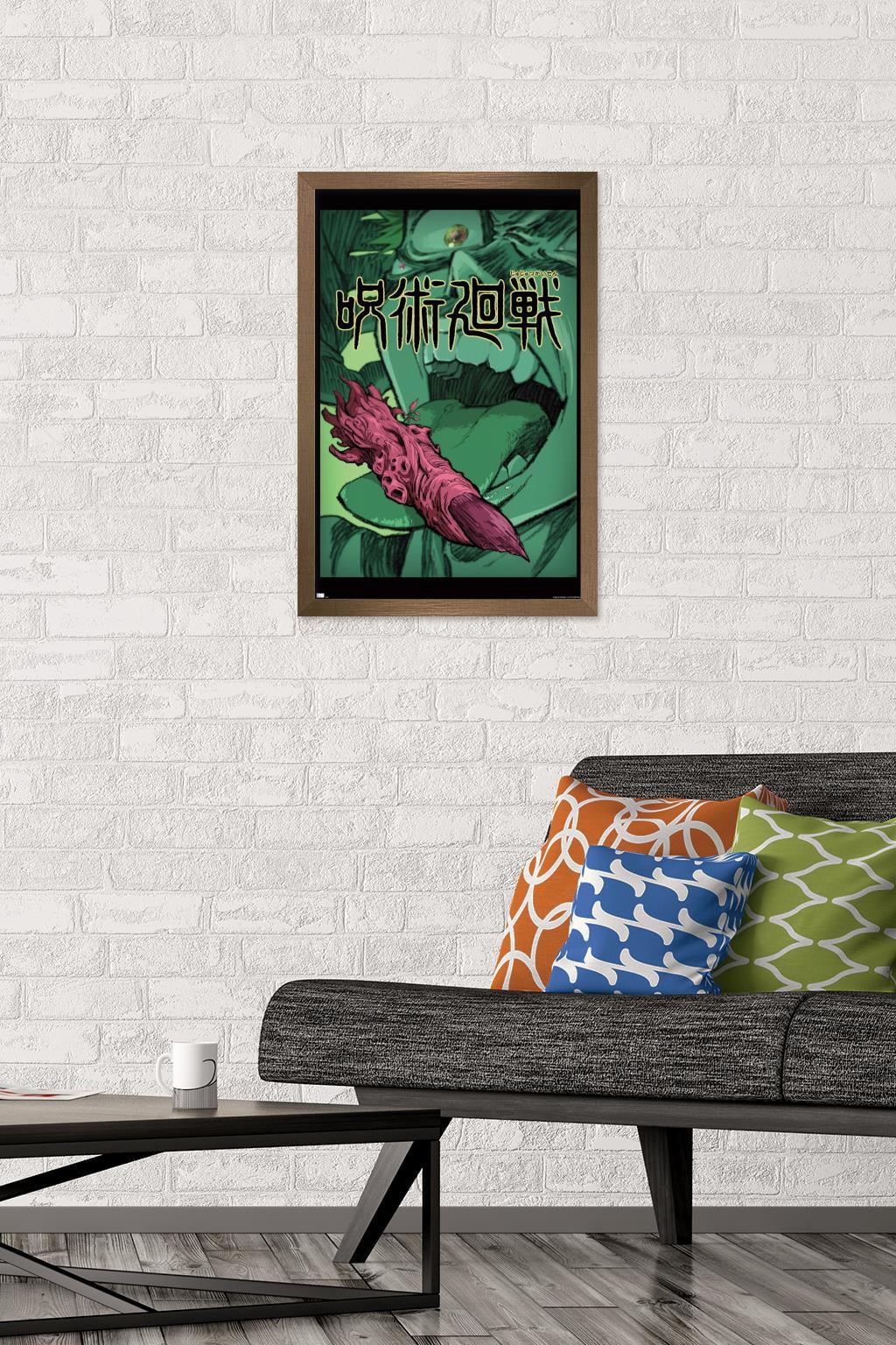 Jujutsu Kaisen - Teaser Wall Poster, 14.725" x 22.375", Framed