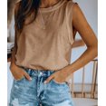 thumbnail image 3 of Sherrylily Summer Women Sleeveless Tank Top Loose Fit Casual Crew Neck T Shirts, 3 of 5
