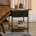 thumbnail image 3 of Costway 2 PCS 2-tier Nightstand Bedside End Sofa Table with  Drawer for Living Room, 3 of 10