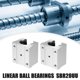 thumbnail image 2 of SBR20UU 20 mm IDx48 mm ODx39 mm Longitud Rodamientos de bolas lineales Tono plateado - Paquete de 4, 2 of 7