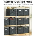 thumbnail image 5 of Storage Bins Bags, Clothing, Clothing, Children's to ys Storage Box, Wardrobe, Foldable Storage Box, Desktop Snack and Miscellaneous Storage Box, Gray, 5 of 8