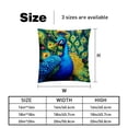 thumbnail image 5 of Peacock Chair Pillow Covers Set of 2 Throw Pillow Decorative Pillows Velvet with Unique Patterns for Various Occasions - Available in 16x16, 18x18, and 20x20 Inches, 5 of 6
