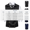 thumbnail image 3 of Yaoyar Mens Double Breasted Suit Vest, Stylish Paisley Slim Fit Formal Business Dress Waistcoat, 3 of 7