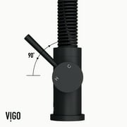 VIGO Industries VG02001MB 1 Handle Pull-Down Spray Kitchen Faucet Matte Black