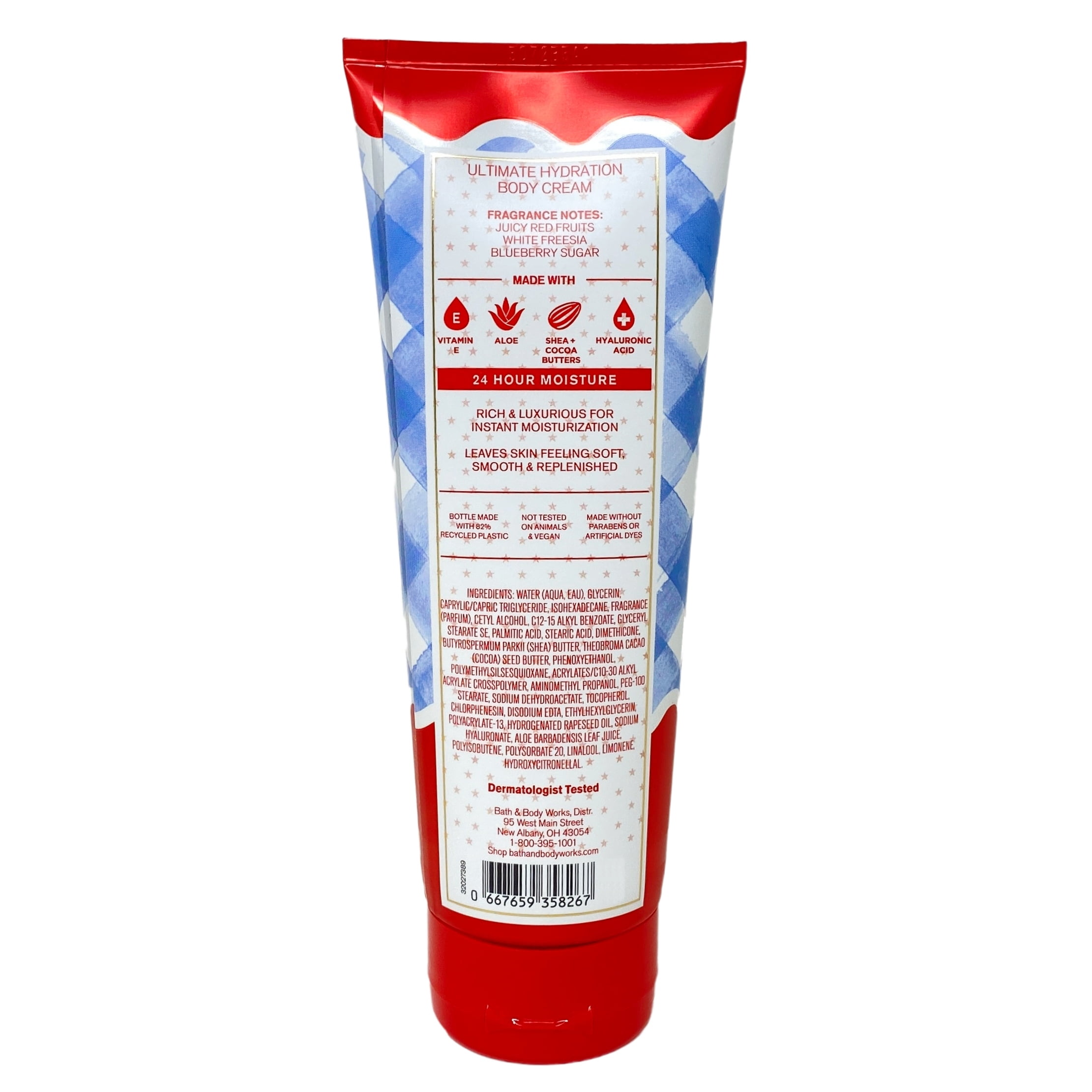 Bath & Body Works Gingham All-American Ultimate Hydration Body Cream, Body Wash and Daily Nourishing Body Lotion with a Creamy Rose Bar Soap