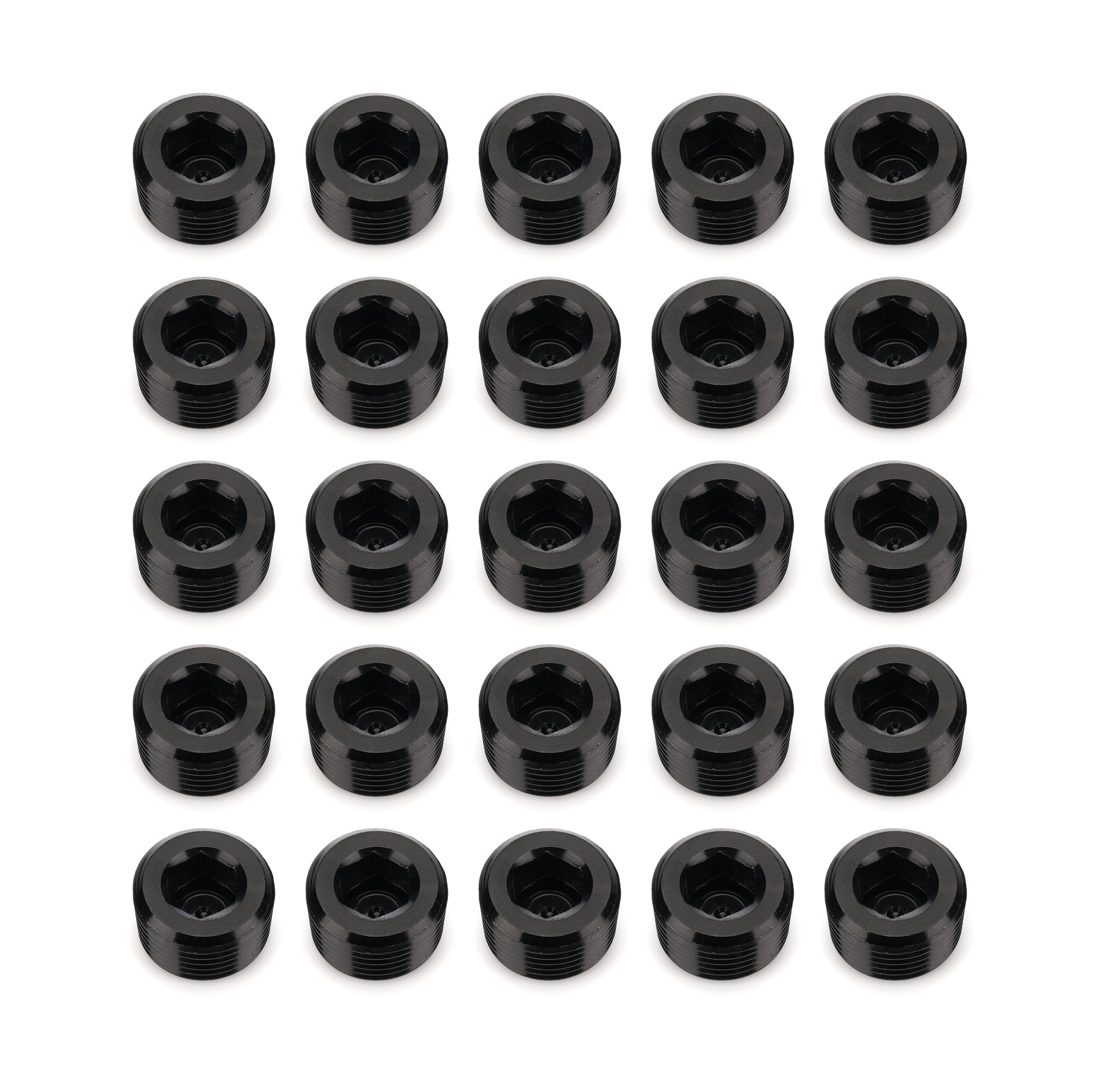 -06 38 NPT SOCKET HEAD PIPE PLUG - BLACK - 25PCS