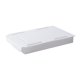 thumbnail image 1 of Organizador deslizable autoadhesivo debajo del escritorio, caja de almacenamiento extraíble oculta para herramientas de maquillaje, bolígrafos y artículos de papelería., 1 of 8