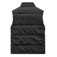 thumbnail image 6 of TFEOQRY Mens Winter Corduroy Vest Casual Solid Stand Collar Zipper Pockets Thicken Outdoor Sports Jacket Black, 6 of 8
